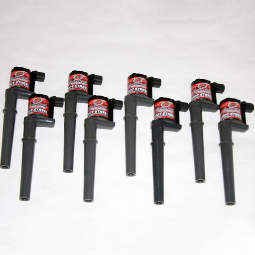 Granatelli 99-14 Ford 4.6L/5.4L/5.8L 4V Hot Street Coil Packs - Black (Set of 8) Granatelli Motor Sports Ignition Coils - Upgrade