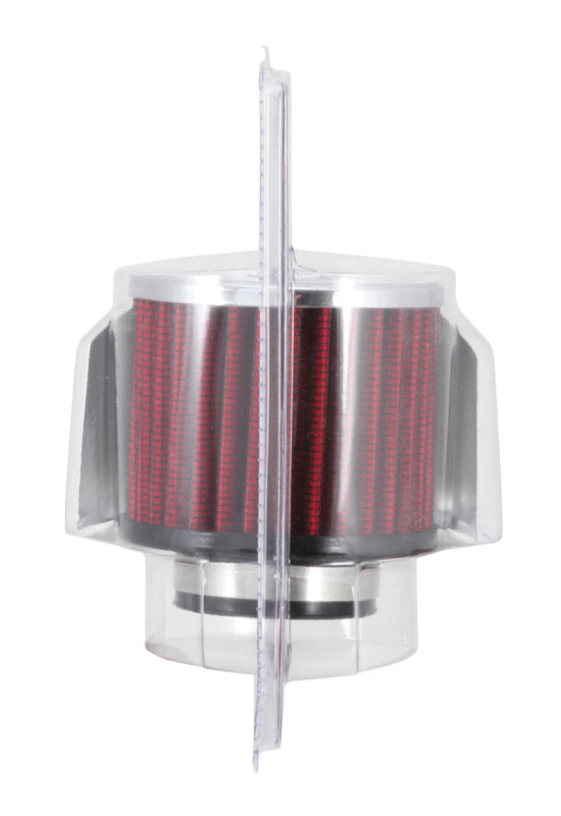 K&N 1.5in Flange ID x 3in OD x 2.5in Height Clamp On Crankcase Vent Filter K&N Engineering Air Filters - Universal Fit