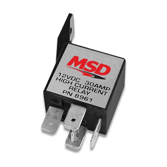 MSD High Current Relay, SPST 8961 MSD Autoparts