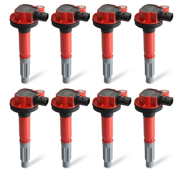 MSD Ignition Coil - Blaster - Ford 5.0L Coyote - Red - 8-Pack 82488