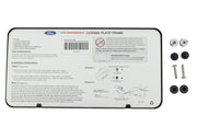 Ford Racing Ford Performance Slim License Plate Frame - Black Stainless Steel Ford Racing License Frame
