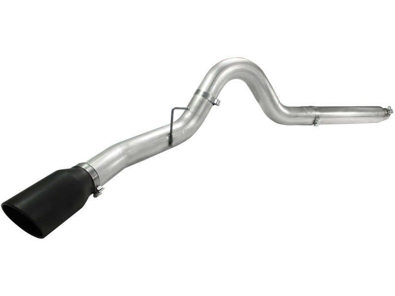aFe Atlas 5in DPF-Back Aluminized Steel Exh Sys, Ford Diesel Trucks 08-10 V8-6.4L (td) Black tip aFe DPF Back