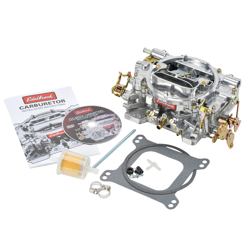 Edelbrock Carburetor Performer Series 4-Barrel 750 CFM Manual Choke Satin Finish Edelbrock Carburetors