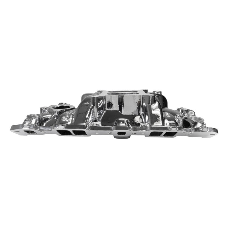 Edelbrock Chevy SB Performer EPS Intake Manifold w/ Oil Fill Tube - Chrome Plasma Edelbrock Intake Manifolds