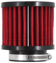 K&N 1.75 inch Vent 3 inch D 2.5 inch H Air Filter - Rubber Top K&N Engineering Air Filters - Universal Fit
