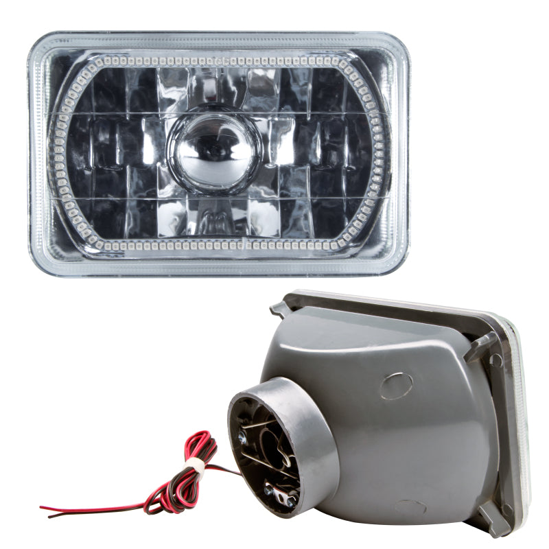 Oracle Pre-Installed Lights 4x6 IN. Sealed Beam - Red Halo ORACLE Lighting Headlights
