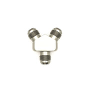 DeatschWerks 10AN Male Flare + 10AN Male Flare To 10AN Male Flare Y-Block Fitting DeatschWerks Distribution Blocks