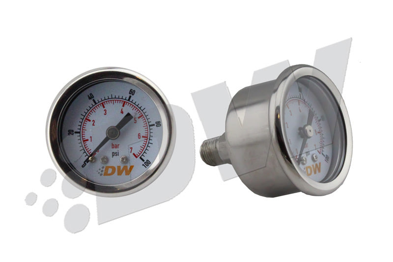 DeatschWerks 0-100 PSI 1/8in NPT Mechanical Fuel Pressure Gauge DeatschWerks Gauges