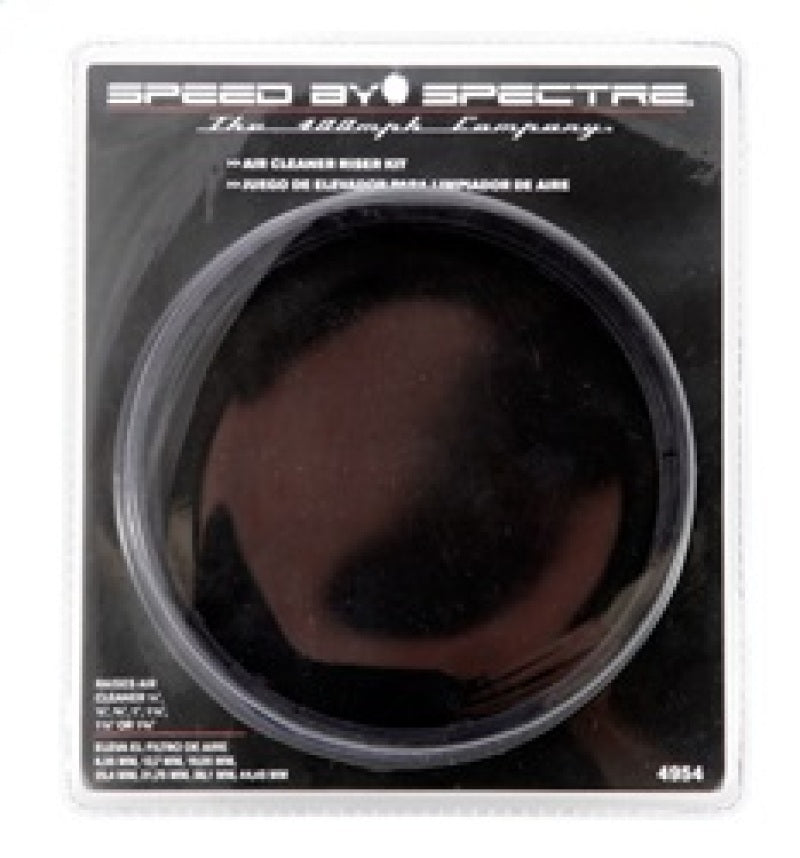 Spectre Air Cleaner Riser Kit - Black Spectre Air Intake Components
