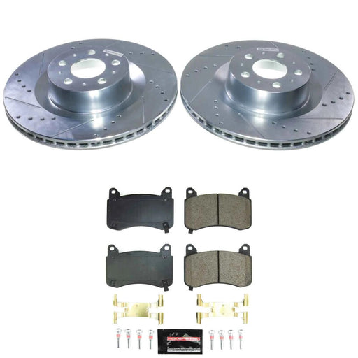 Power Stop 20-24 Tesla Y Front Z23 Evolution Brake Kit PowerStop Brake Kits - Performance D&S