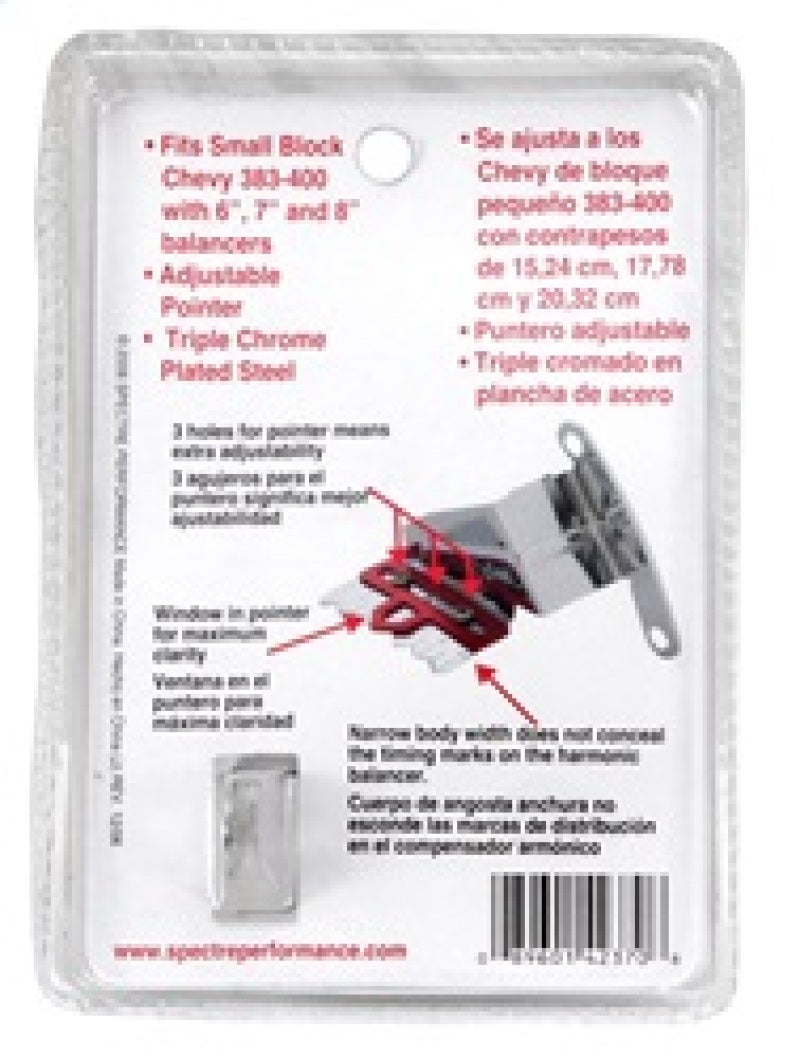 Spectre SB Chevy Timing Tab - Adjustable Spectre Engine Hardware