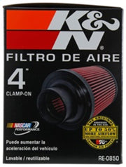 K&N Universal Air Filter (4in. Flange / 6in. Base OD / 4-5/8in. Top OD / 6in. Height) K&N Engineering Air Filters - Universal Fit