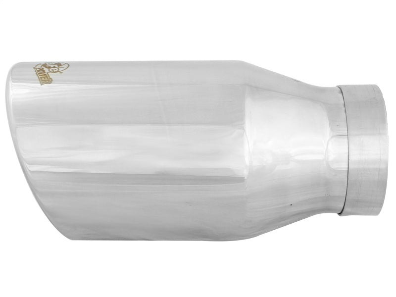 aFe Diesel Exhaust Tip Bolt On Polished 4in Inlet x 6in Outlet x 12in Length aFe Catback