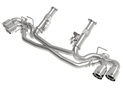AFe MACH Force-Xp 304 Stainless Steel Cat-Back Exhaust Polished 2020 Chevrolet Corvette C8 aFe Catback