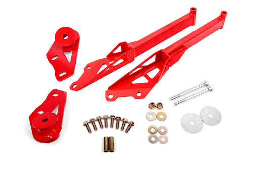 BMR Suspension 15-18 Ford Mustang S550 IRS Subframe Support Brace (Red) BMR Suspension Chassis Bracing