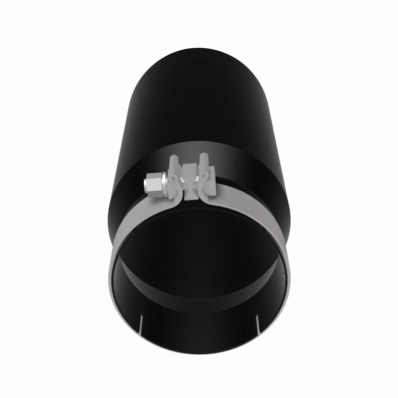 MagnaFlow Tip Stainless Black Coated Single Wall Round Single Outlet 6in Dia 5in Inlet 13in L Magnaflow Tips