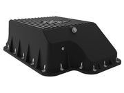 aFe Transmission Pan (Black); Ford Diesel Trucks 03-10 V8-6.0/6.4L (td) aFe Diff Covers