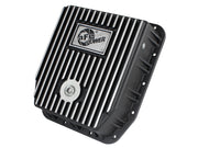 aFe POWER Transmission Pan Ford Trucks 80-92 (AOD Transmission)- Black w/ Machined Fins aFe Diff Covers
