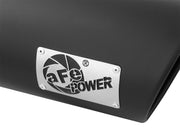 aFe Diesel Exhaust Tip Bolt On Black 5in Inlet x 6in Outlet x 12in Long aFe Catback