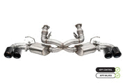 Corsa 20-25 Chevrolet Corvette C8 RWD 3in Valved Cat-Back w/AFM w/4.5in Carbon Fiber Black PVD Tips CORSA Performance Catback