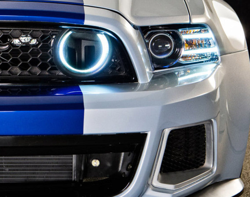 Oracle Ford Mustang 10-13 WP LED Fog Halo Kit (Grille Style) - White ORACLE Lighting Fog Lights
