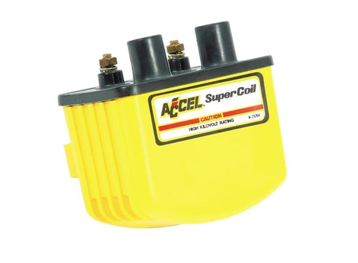 Ignition Coil - Super Coil - 3.0 Ohms Res - Yellow 140408 ACCEL Autoparts