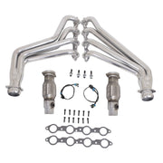BBK 10-15 Camaro LS3 L99 Long Tube Exhaust Headers With Converters - 1-3/4 Silver Ceramic BBK Headers & Manifolds
