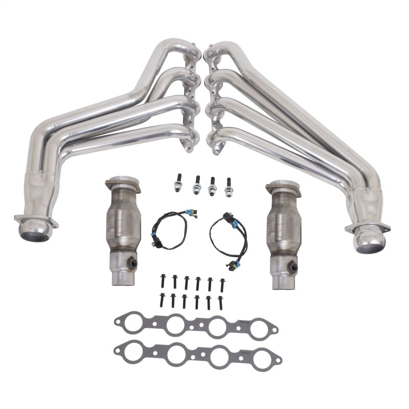 BBK 10-15 Camaro LS3 L99 Long Tube Exhaust Headers With Converters - 1-3/4 Silver Ceramic BBK Headers & Manifolds