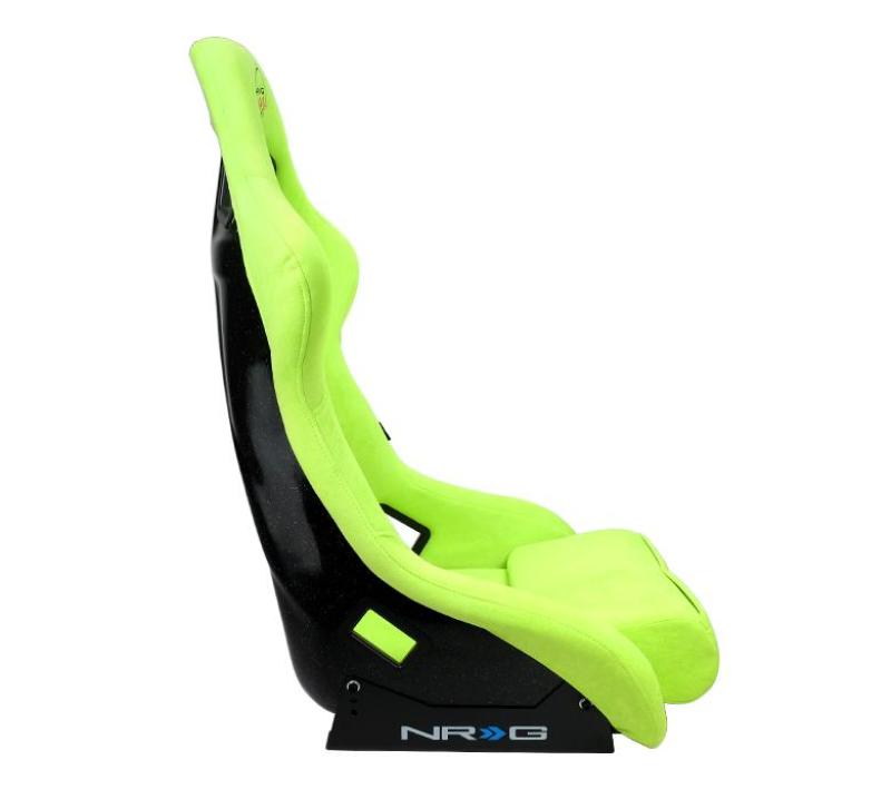 NRG FRP Bucket Seat PRISMA Edition - Large (Neon Green Alcantara/ Pearlized Back) NRG Race Seats