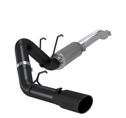 4" MBRP 2017+ Ford F-250/350 Crew Cab 6.2L/7.3L Cat Back Single Side Black Finish S5247BLK MBRP Autoparts