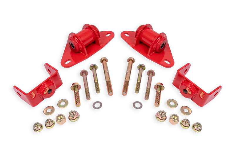 BMR Suspension 14-19 Chevrolet Corvette Motor Mount Kit - Red BMR Suspension Engine Mounts