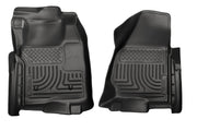 Husky Liners 11-12 Ford SuperDuty Regular Cab WeatherBeater Black Floor Liners Husky Liners Floor Mats - Rubber