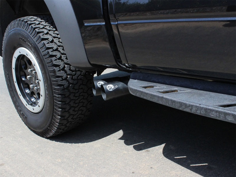aFe Rebel Series Exhaust SS Front Side Exit CB w/ Black Tips 10-14 Ford F150 Ecoboost V8 6.2L aFe Catback