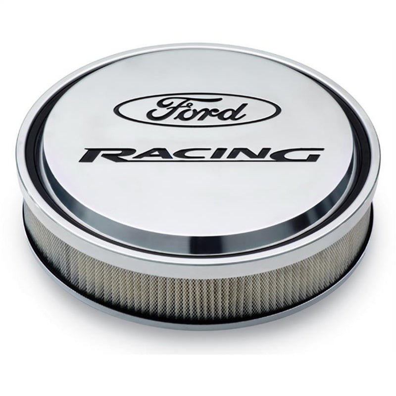 Ford Racing Polished Slant Edge Air Cleaner Ford Racing Air Filters - Universal Fit