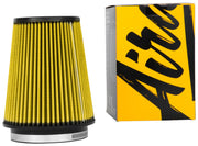 Airaid Universal Air Filter - Cone 5in FLG x 6-1/2in B x 4-3/4in T x 7-9/16in H - Synthaflow Airaid Air Filters - Universal Fit