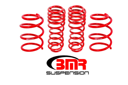 BMR 05-14 S197 Mustang GT Handling Version Lowering Springs (Set Of 4) - Red BMR Suspension Lowering Springs