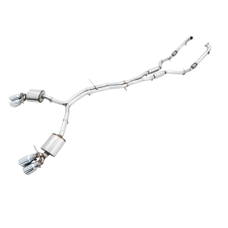 AWE Tuning Audi S5 Exhaust - B9 S5 3.0T Touring Edition with Chrome Silver Tips (102mm) 3015-42088 My Store Exhaust