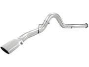 aFe Atlas 5in DPF-Back Aluminized Steel Exh Sys, Ford Diesel Trucks 11-14 v8-6.7L (td) Polished tip aFe DPF Back