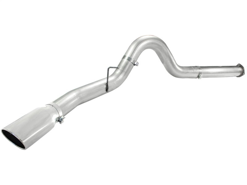 aFe Atlas 5in DPF-Back Aluminized Steel Exh Sys, Ford Diesel Trucks 11-14 v8-6.7L (td) Polished tip aFe DPF Back