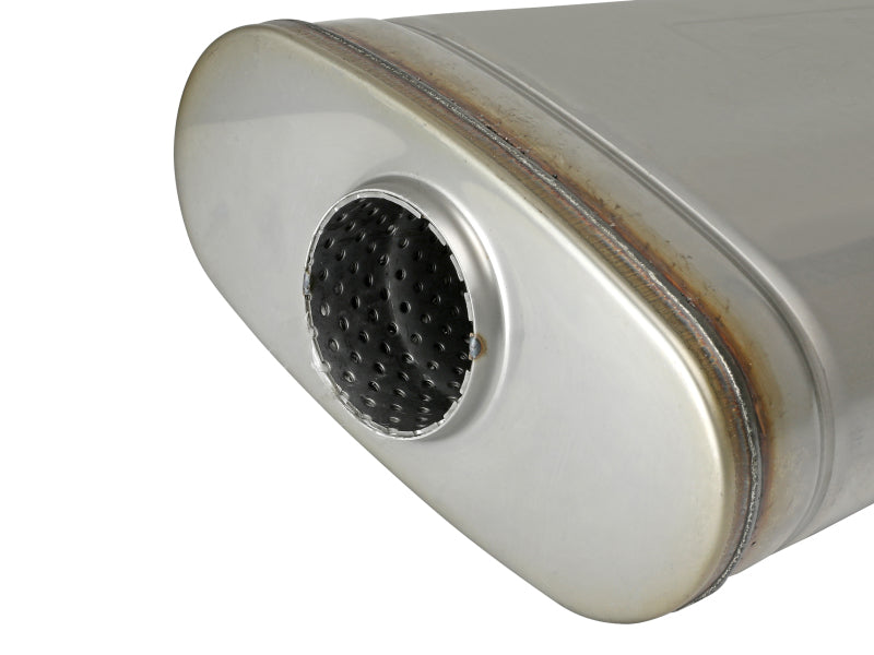 aFe MACH Force XP 304 Stainless Steel Muffler 2.5in Center/Offset 18in L x 9in W x 4in H aFe Muffler