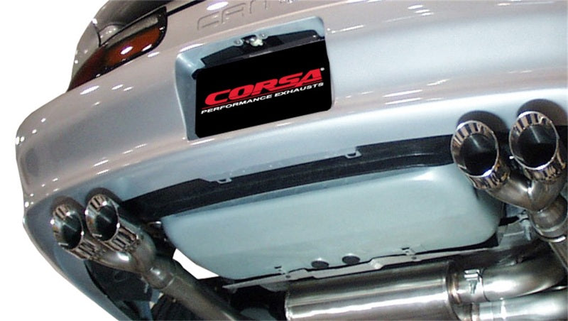 Corsa 1998-2002 Chevrolet Camaro Convertible Z28 5.7L V8 LS1 Polished Sport Cat-Back Exhaust CORSA Performance Catback