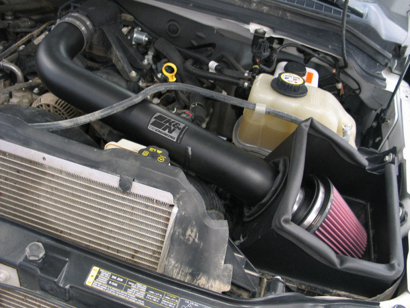 K&N 07-08 Ford F250 SD V8-5.4L Black High Flow Performance Kit K&N Engineering Cold Air Intakes