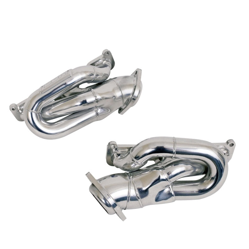 BBK 11-15 Ford Mustang 3.7L Shorty Tuned Length Headers - 1-5/8 Silver Ceramic (CARB EO 11-14 Only) BBK Headers & Manifolds