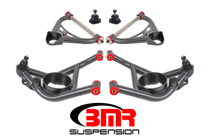 BMR 70-81 2nd Gen F-Body Upper And Lower A-Arm Kit - Black Hammertone BMR Suspension Control Arms