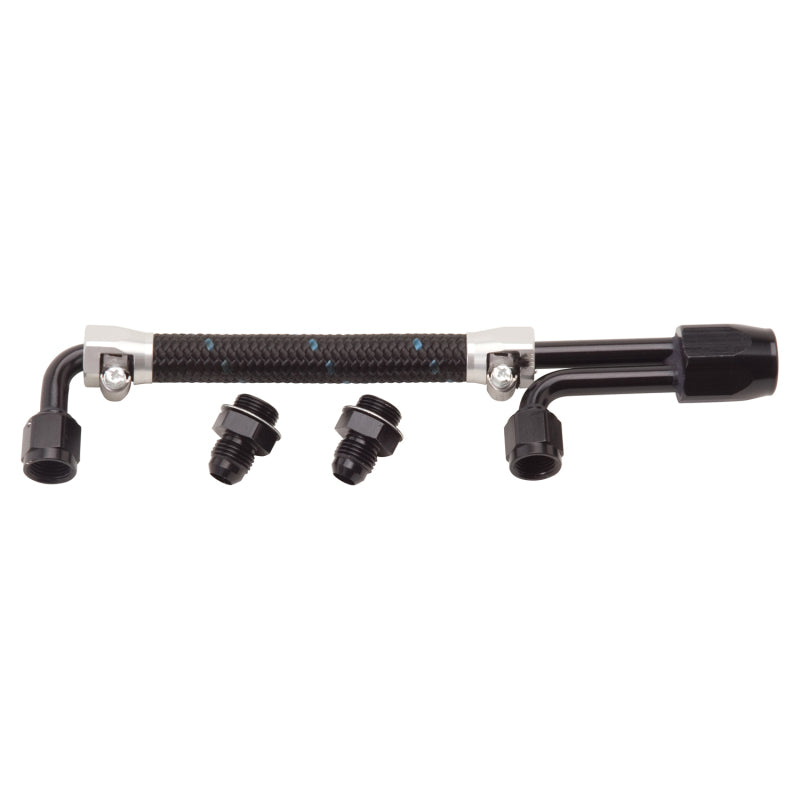 Edelbrock Dual Quad Fuel Line Kit In Clr/Blk Finish Edelbrock Fuel Lines