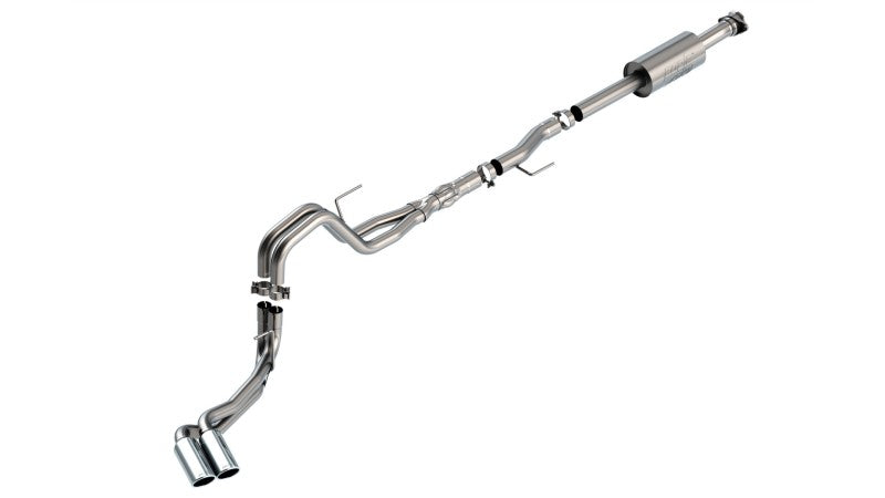 Borla F-150 2021 5.0L 4dr CC SB EC STB Lariat/KR/Platinum/LTD 3/2.25 DSE Cat-Back ATAK CHR Tips Borla Catback