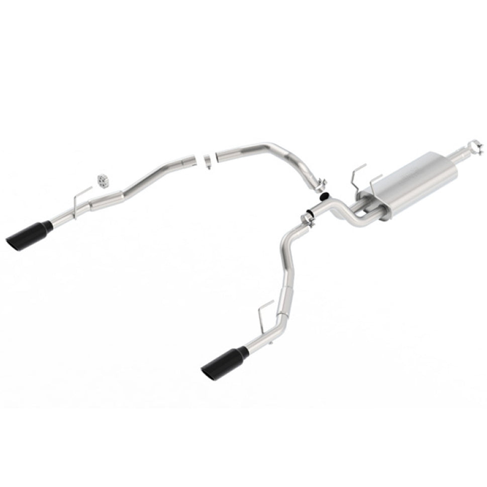 Borla 09-17 Dodge Ram 1500 5.7L V8 3in to Dual 2.5in Single Round Rolled Angle-Cut S-type Exhaust 140308BC