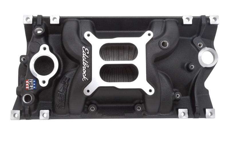 Edelbrock Manifold Performer Eps SB Chevy Vortec Black Finish Edelbrock Intake Manifolds