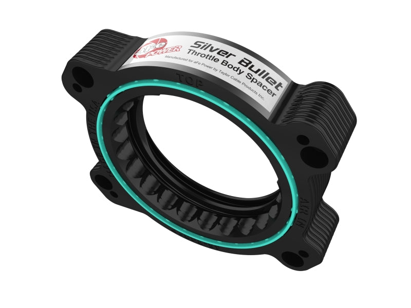 aFe 2020 Vette C8 Silver Bullet Aluminum Throttle Body Spacer / Works With Factory Intake Only - Blk aFe Throttle Body Spacers