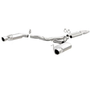 MagnaFlow Cat Back, SS, 3in, Street, Dual Split Polished 4.5in Tips 2015 Ford Mustang GT V8 5.0L Magnaflow Catback